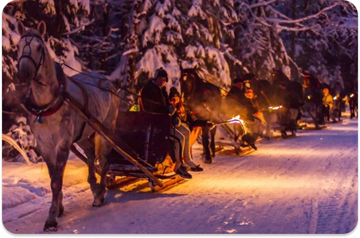 Kulig w Wieczór Sylwestrowy